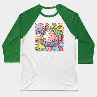 Cute Kawaii Mind Over Matter Baseball T-Shirt